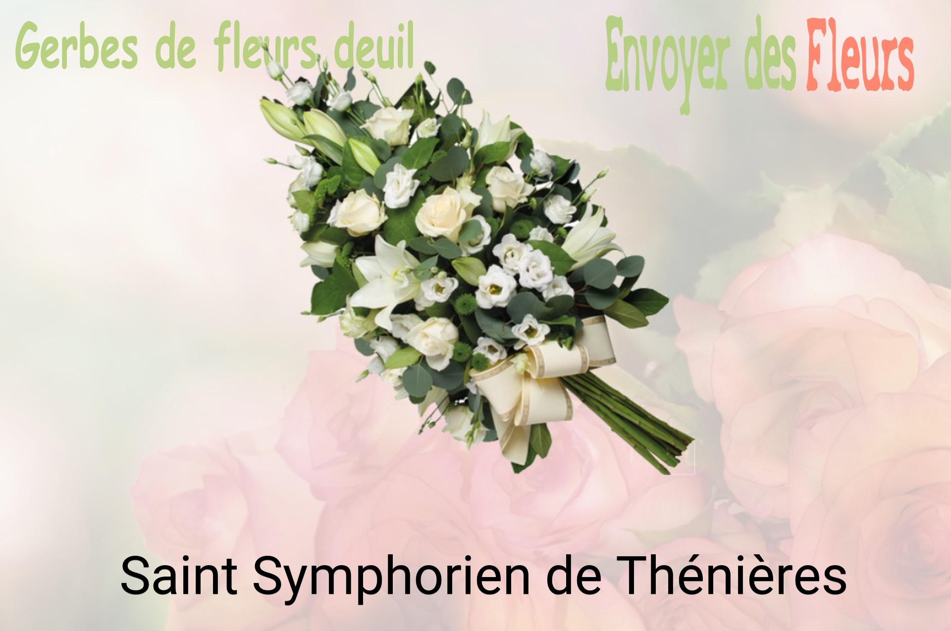Gerbe de fleurs de deuil livrée à Saint-Symphorien-de-Thénières